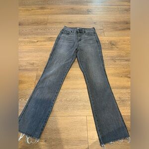 Old Navy Grey Denim Ankle Flare